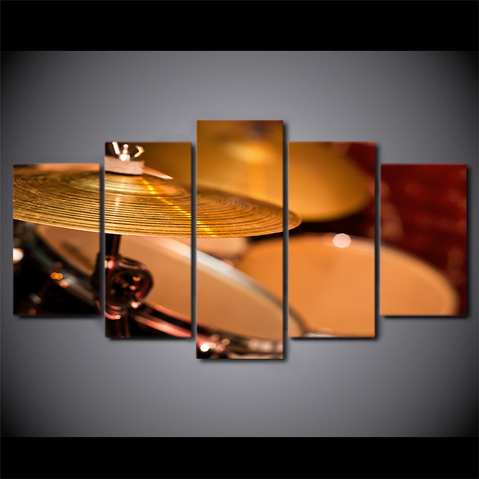 Limited Edition 5 Piece  Artistic Cymbals and Drum Canvas