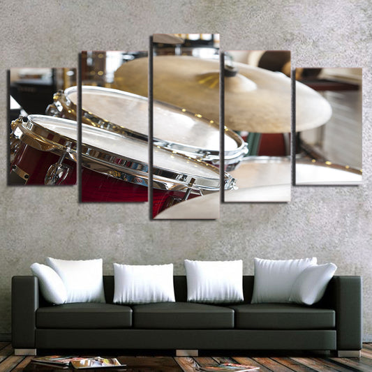 Limited Edition 5 Piece Awesome Drum Set In Red Canvas