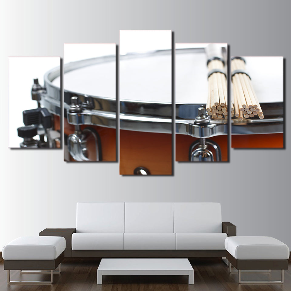 Limited Edition 5 Piece Awesome Drum With Sticks Canvas