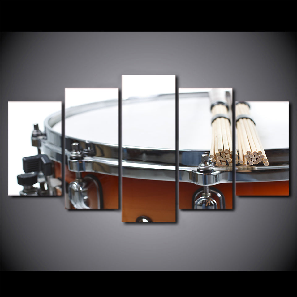 Limited Edition 5 Piece Awesome Drum With Sticks Canvas