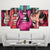 Limited Edition 5 Piece Colorful Abstract Electric Guitar Canvas