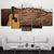 Limited Edition 5 Piece Classic Guitar Standing In A Wall Canvas