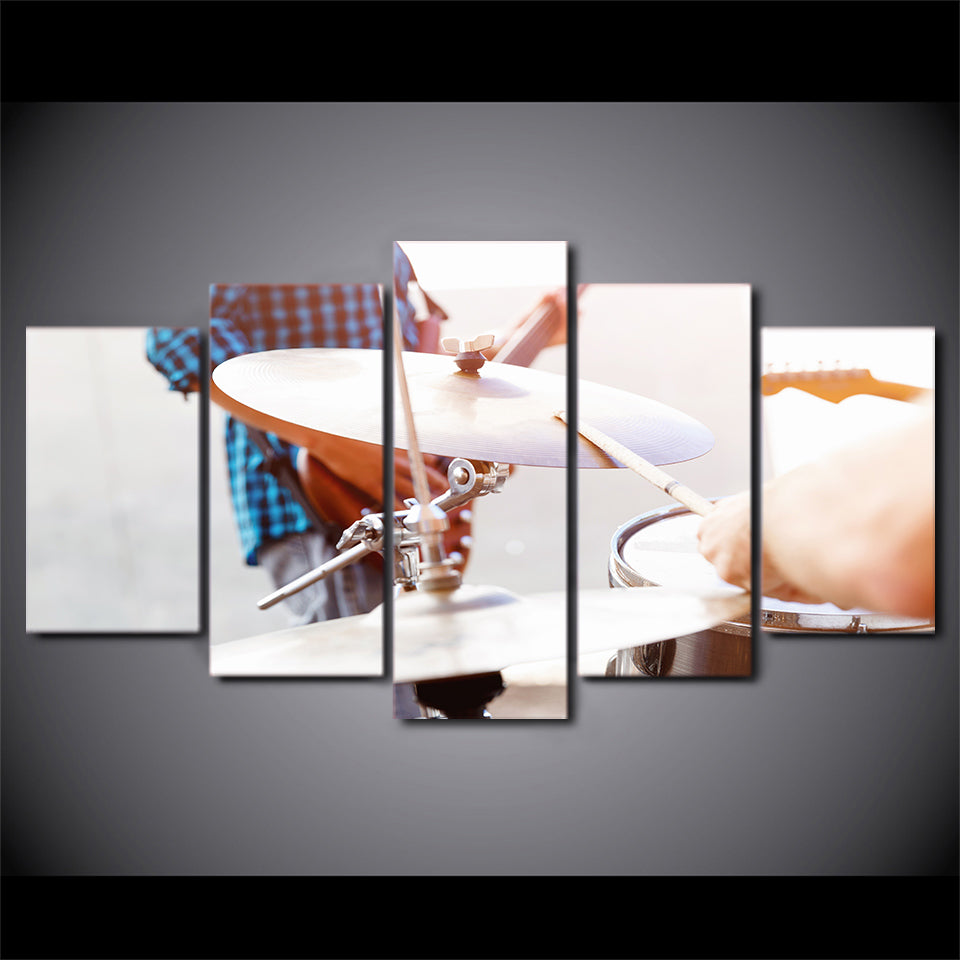 Limited Edition 5 Piece Awesome Cymbals And Drum Canvas