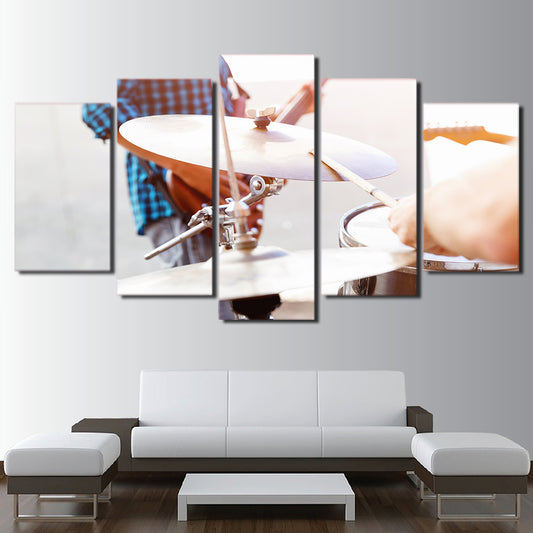 Limited Edition 5 Piece Awesome Cymbals And Drum Canvas