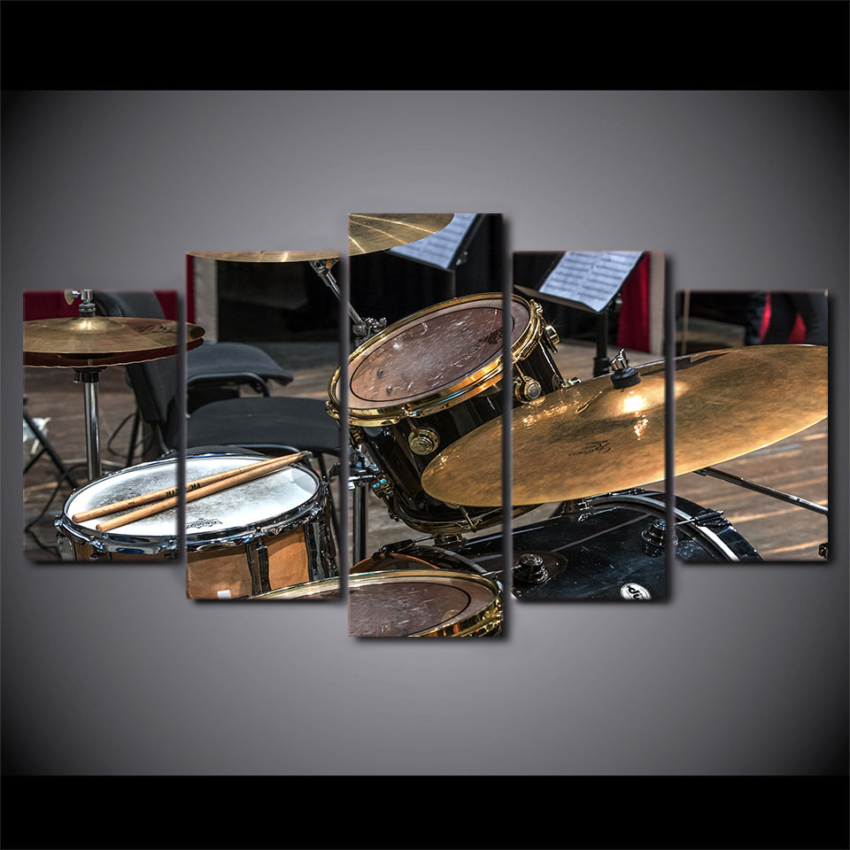 Limited Edition 5 Piece Drum Set With A Stick Canvas