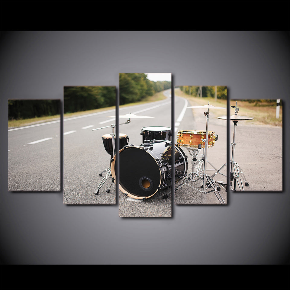 Limited Edition 5 Piece Drumset On The Road Canvas