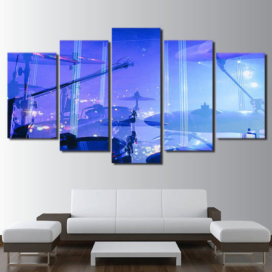 Limited Edition 5 Piece Drum Set In A Glass Canvas