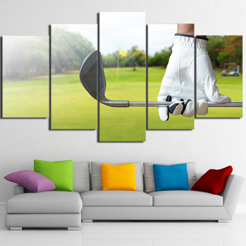 Limited Edition 5 Piece Golf Club and A Glove Canvas