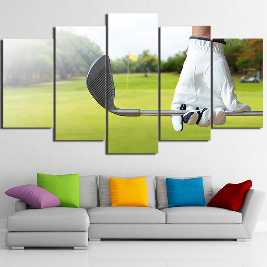 Limited Edition 5 Piece Golf Club and A Glove Canvas