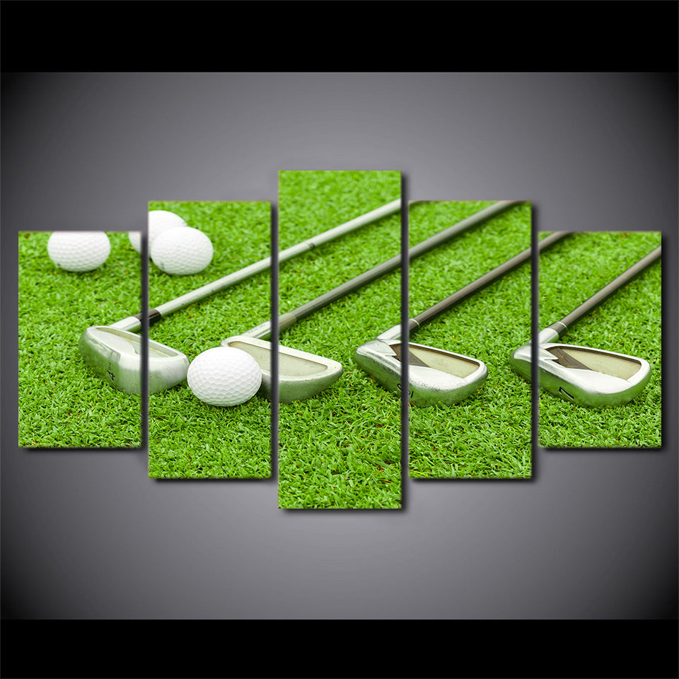 Limited Edition 5 Piece Golf Clubs In A Grass Canvas