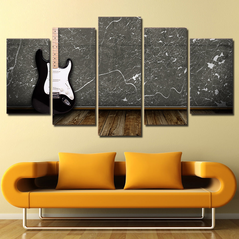 Limited Edition 5 Piece Gorgeous Electric Guitar in Black Canvas