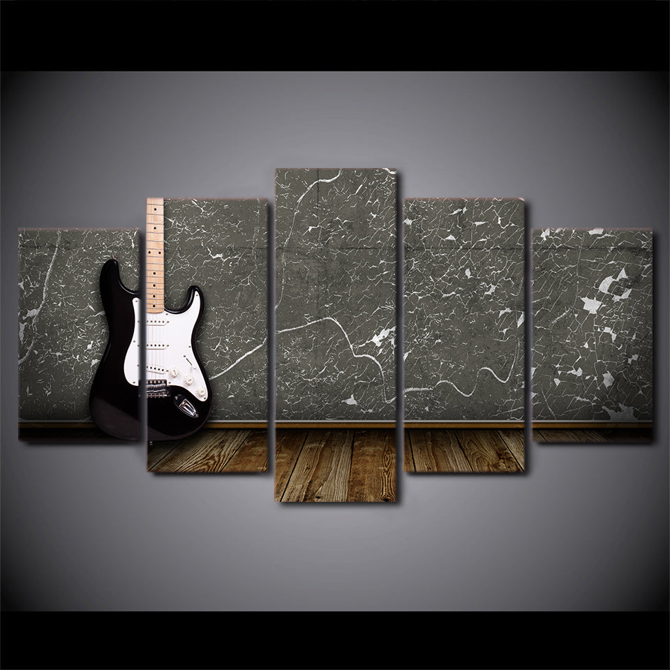 Limited Edition 5 Piece Gorgeous Electric Guitar in Black Canvas