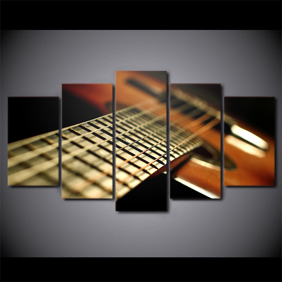 Limited Edition 5 Piece String Guitar Canvas
