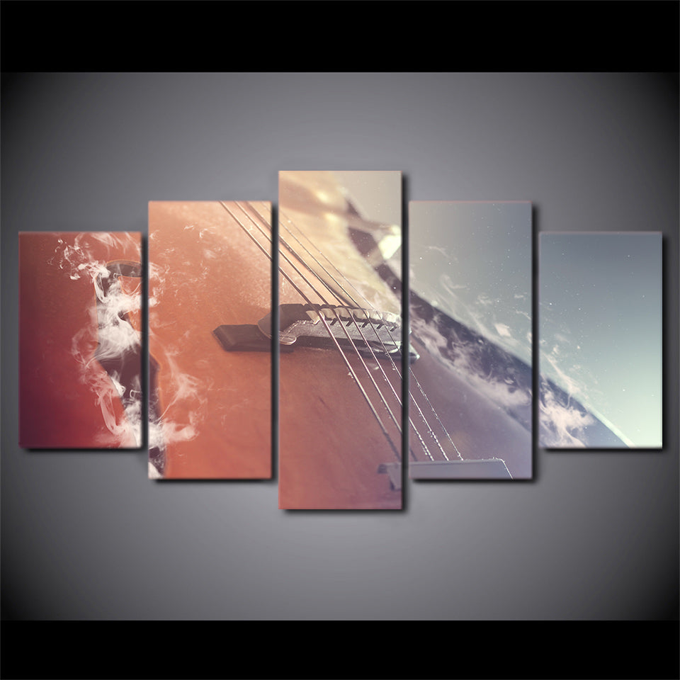 Limited Edition 5 Piece Smoky Guitar Canvas