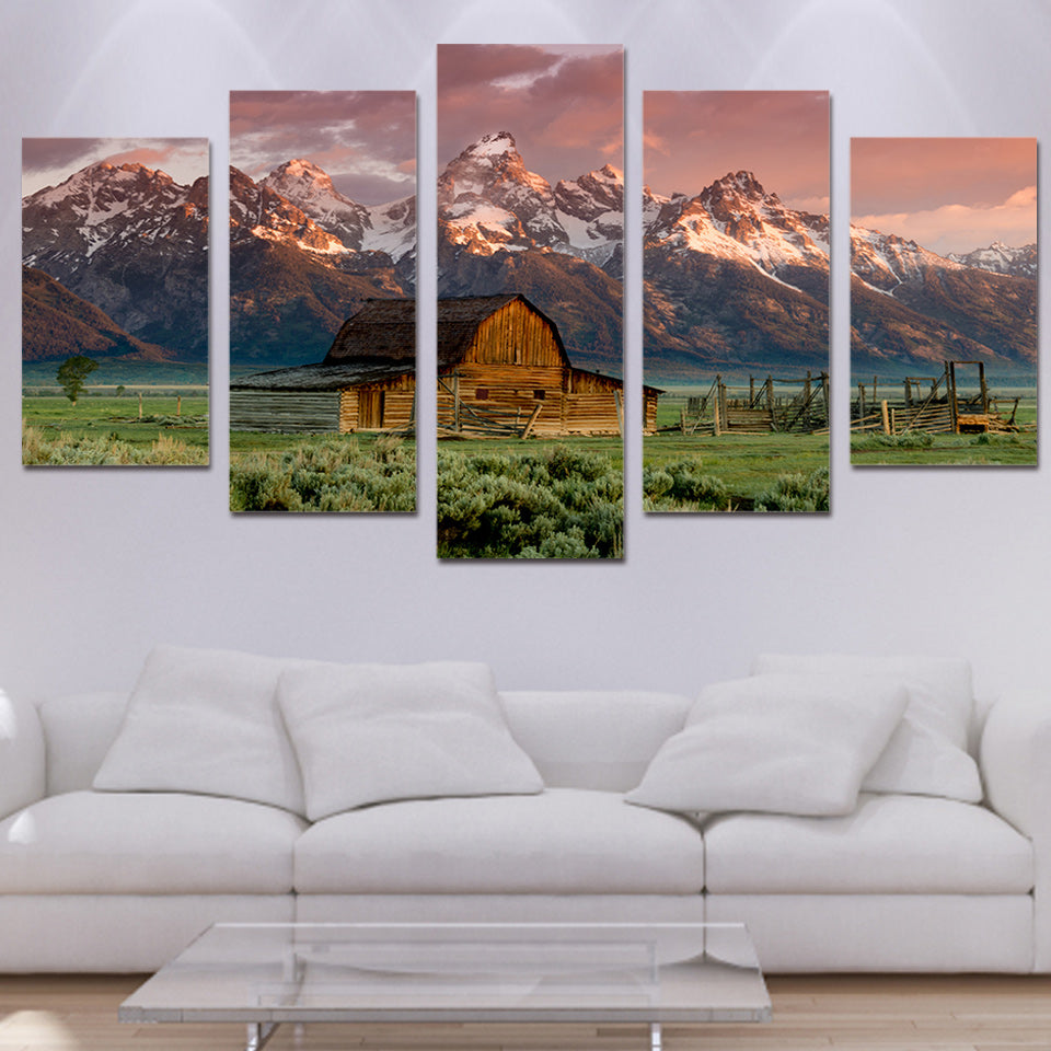 Limited Edition 5 Piece Mountain Canvas