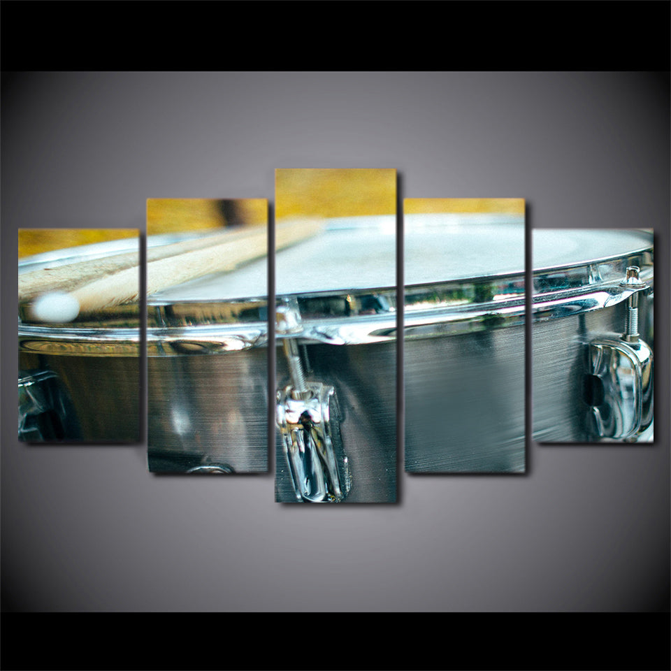 Limited Edition 5 Piece Silver Drum Canvas