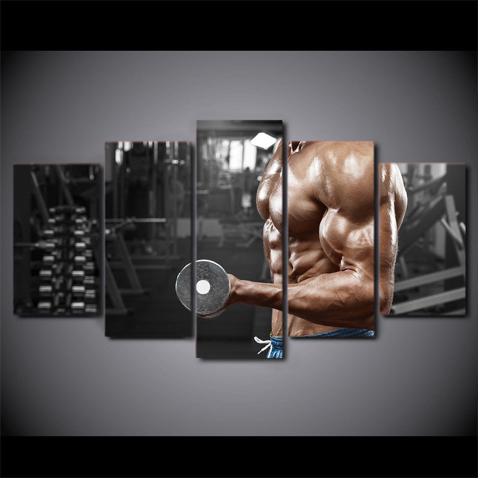Limited Edition 5 Piece Strong Muscles Canvas