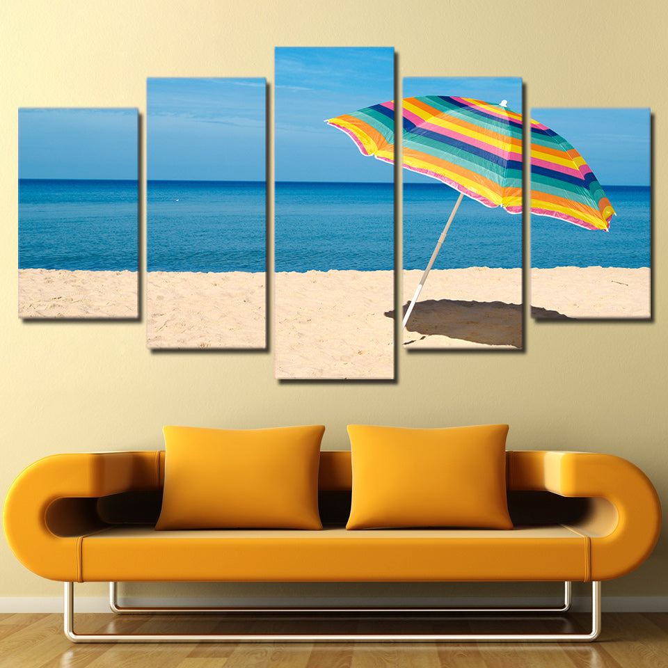 Limited Edition 5 Piece Unique and Beautiful Beach Umbrella Canvas