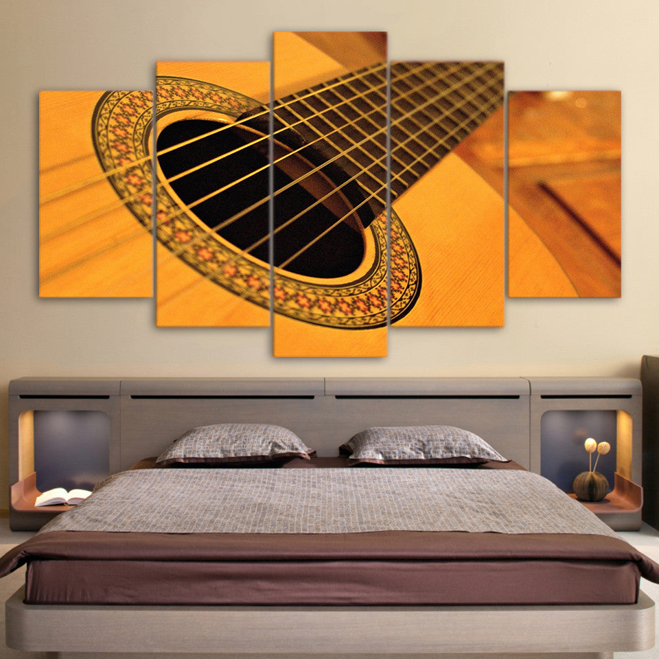 Limited Edition 5 Piece Vintage Classical Guitar Canvas