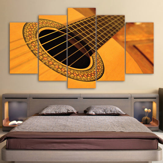 Limited Edition 5 Piece Vintage Classical Guitar Canvas
