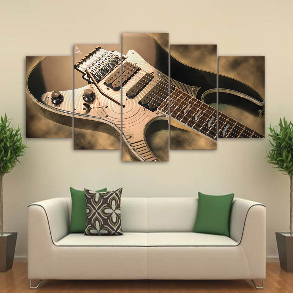 Limited Edition 5 Piece Vintage Guitar Canvas