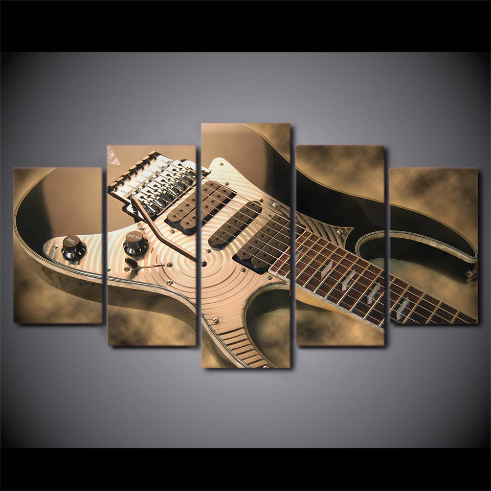 Limited Edition 5 Piece Vintage Guitar Canvas
