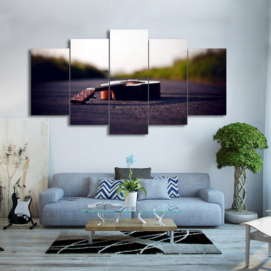 Limited Edition 5 Piece Vintage Guitar Canvas