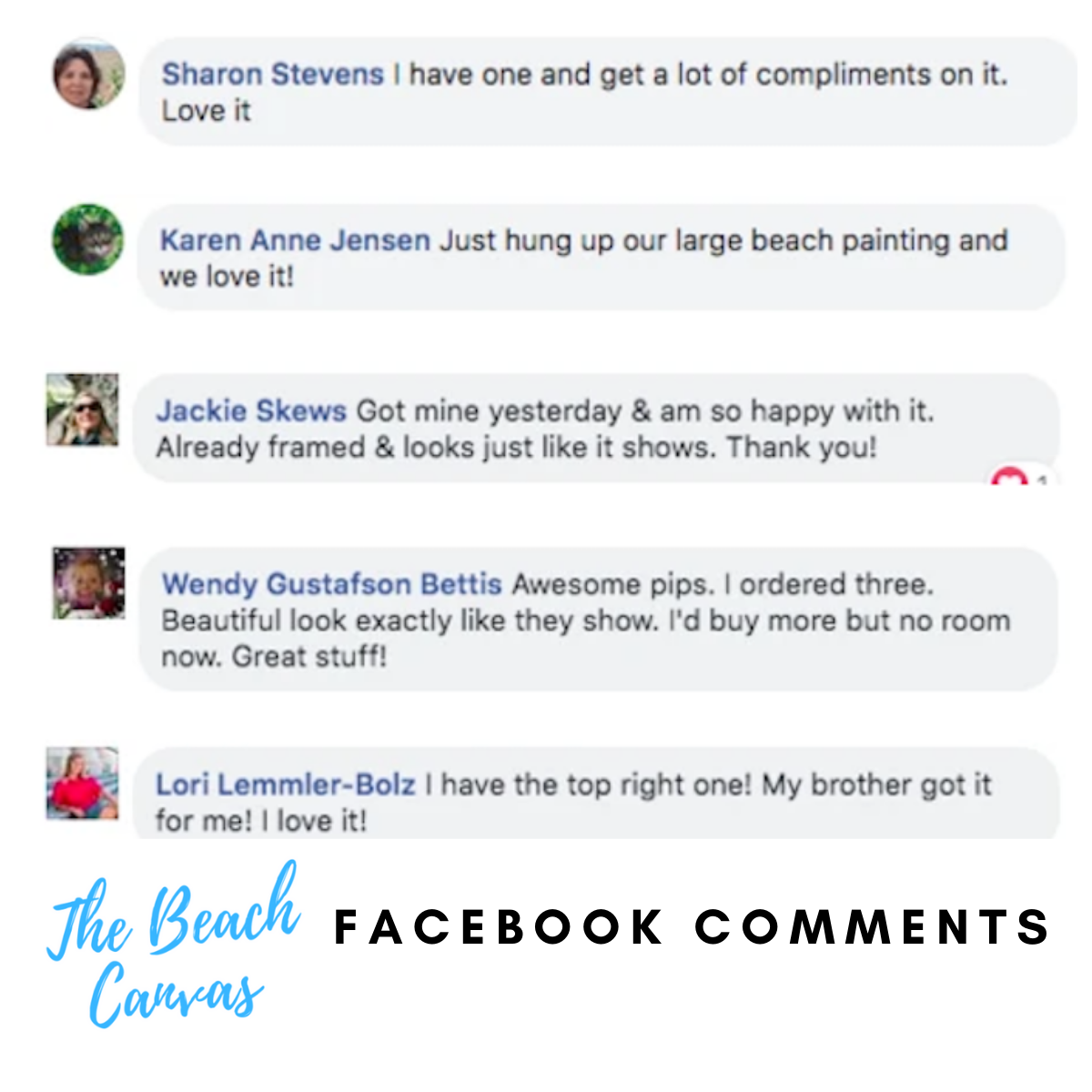 Limited Edition 5 Piece Tropical Beach In Sunset Canvas