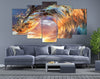 Limited Edition 5 Piece Eye Catching Wave Canvas