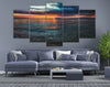 Limited Edition 5 Piece Beach At Night Canvas