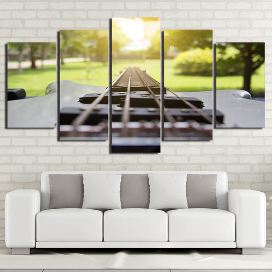 Limited Edition 5 Piece Amazing Modern Guitar Canvas