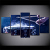 Limited Edition 5 Piece Artistic Blue Drum Canvas