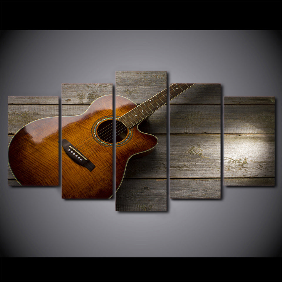 Limited Edition 5 Piece Artistic Classic Guitar Canvas