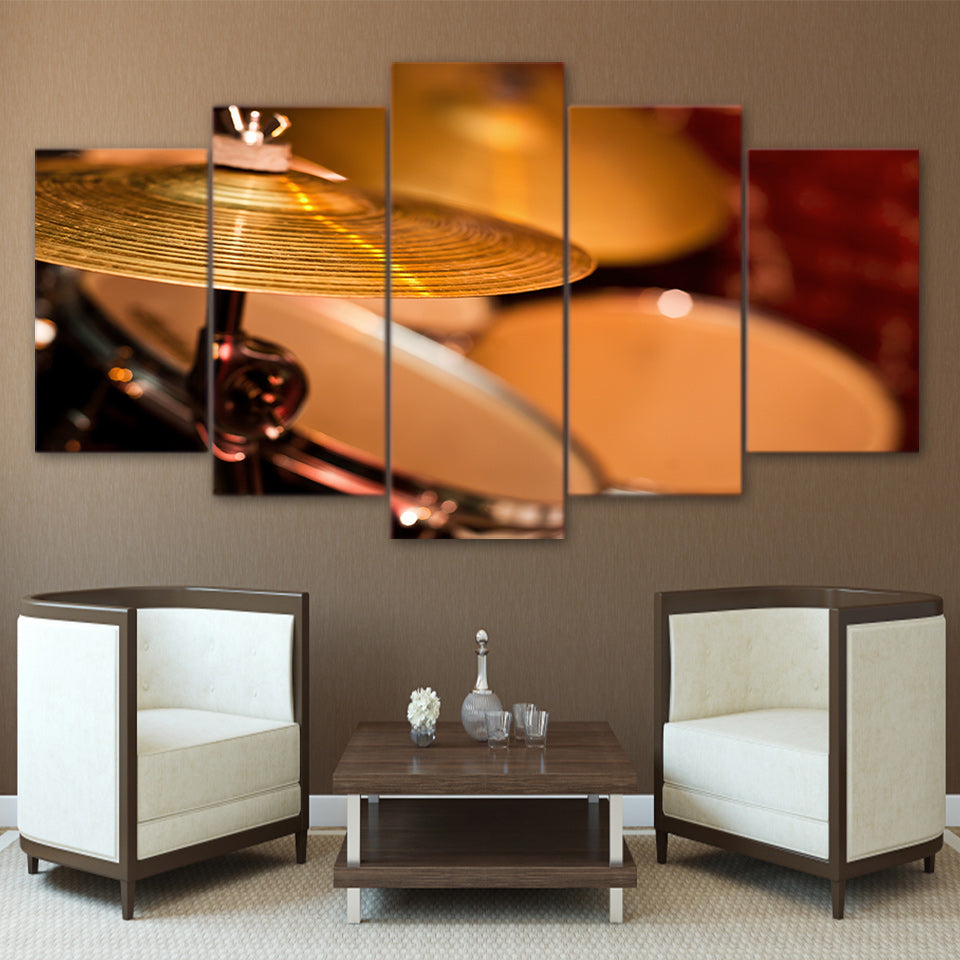 Limited Edition 5 Piece  Artistic Cymbals and Drum Canvas
