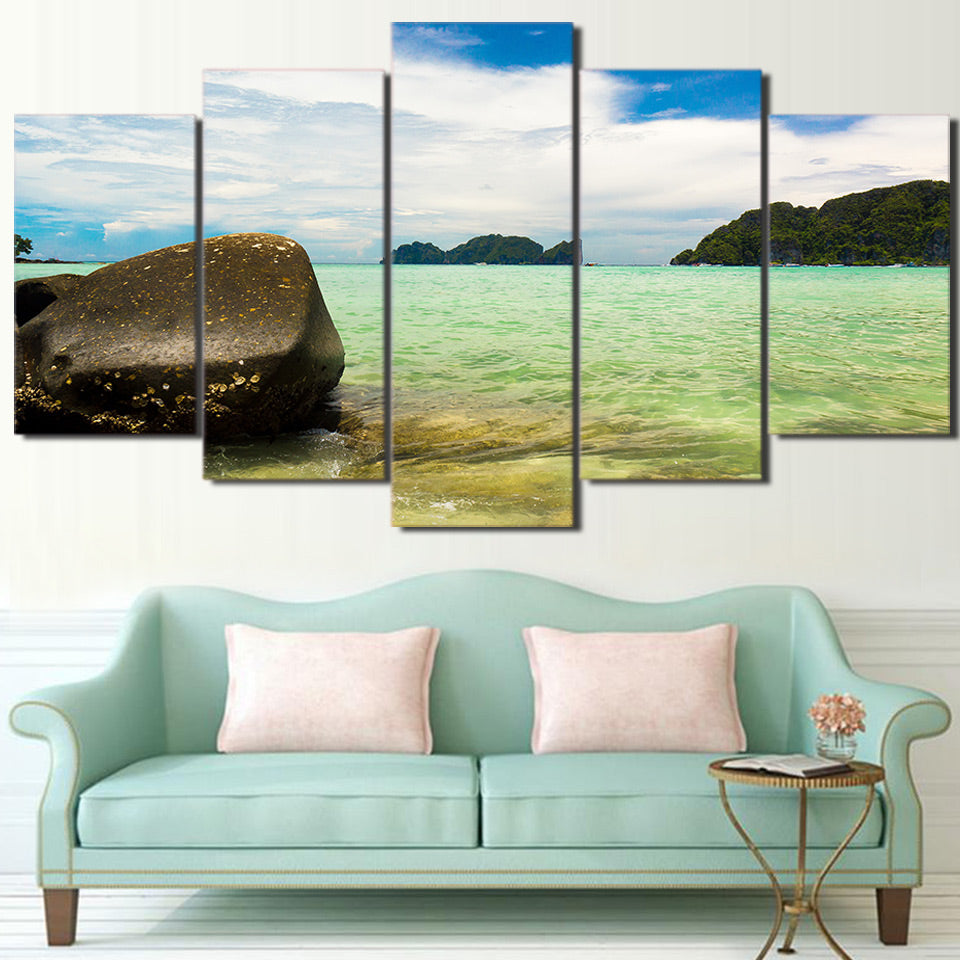 Limited Edition 5 Piece Awesome Seashore Canvas
