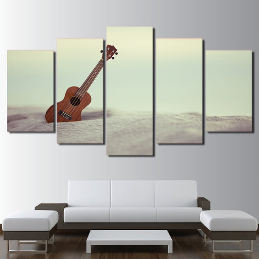 Limited Edition 5 Piece Beautiful Ukelele Guitar Canvas