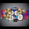 Limited Edition 5 Piece Drum And Cymbals Canvas