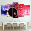Limited Edition 5 Piece Colorful Modern Bass Drum Canvas