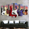 Limited Edition 5 Piece Bass Guitar Canvas