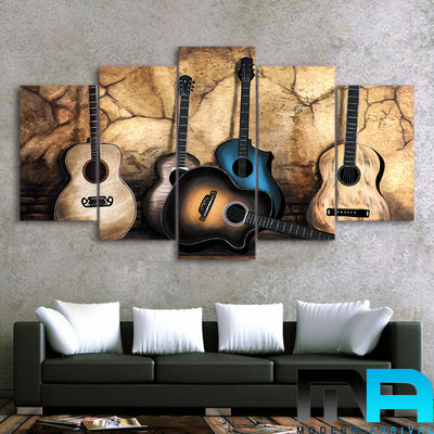 Limited Edition 5 Piece Classic Guitar Canvas
