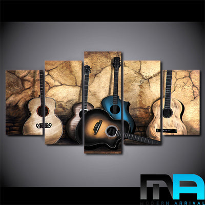Limited Edition 5 Piece Classic Guitar Canvas