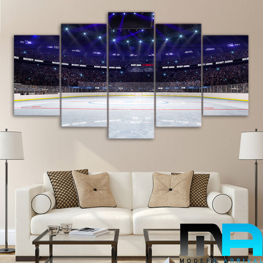 Limited Edition 5 Piece Hockey Crowd Canvas