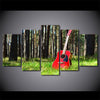 Limited Edition 5 Piece Classic Red Guitar in The Forest Canvas
