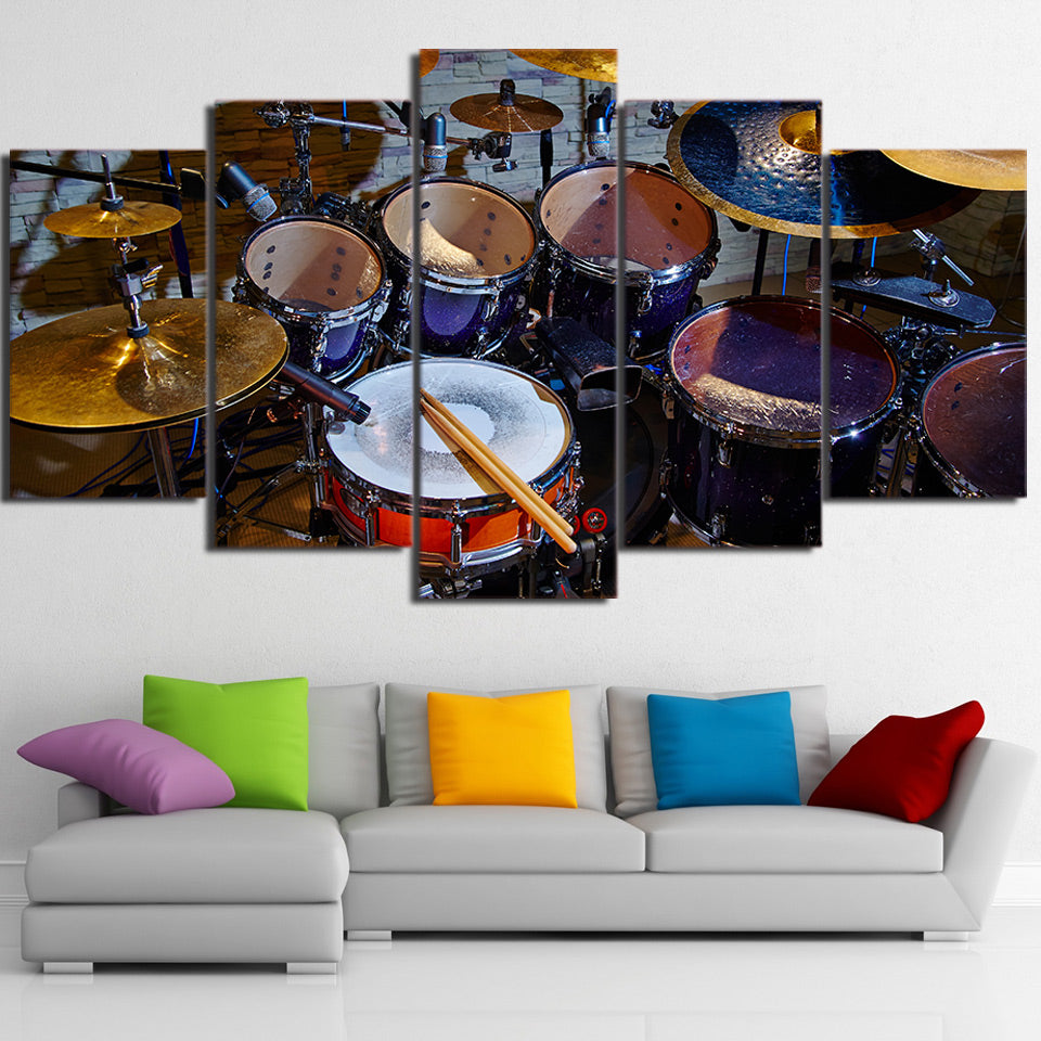 Limited Edition 5 Piece Cool Drum Set Canvas