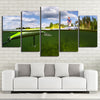 Limited Edition 5 Piece Fishing In The Green Water Canvas