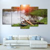 Limited Edition 5 Piece Fishing Tools In The Lake Canvas