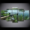 Limited Edition 5 Piece Lake Fishing Canvas