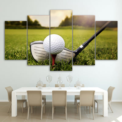 Limited Edition 5 Piece Golf Ball Ready Canvas