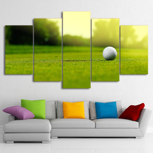 Limited Edition 5 Piece Awesome Golf Ball Canvas