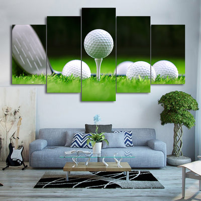 Limited Edition 5 Piece Golf Balls And A Club Canvas